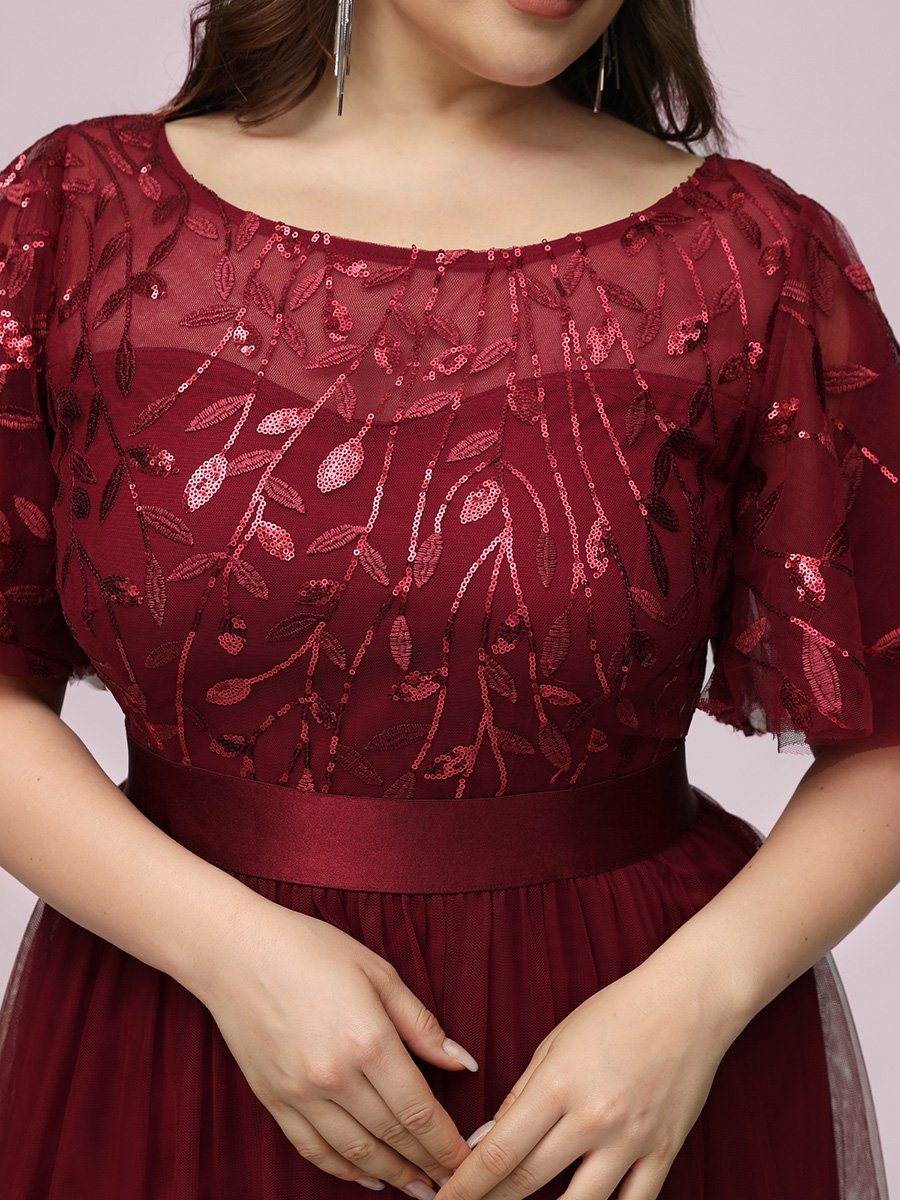 Paljetter och tyll plus size (0904-S) - 9