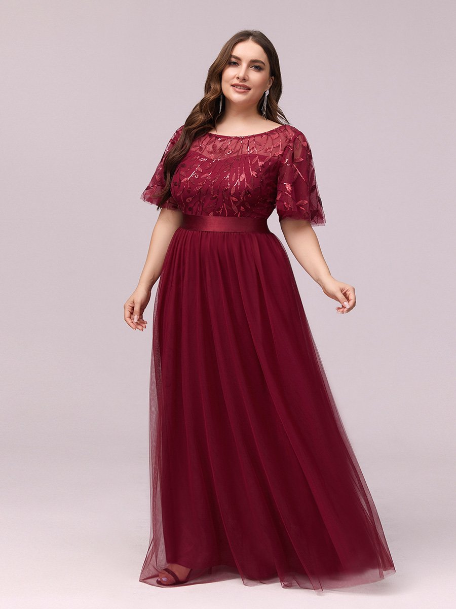 Paljetter och tyll plus size (0904-S) - 11