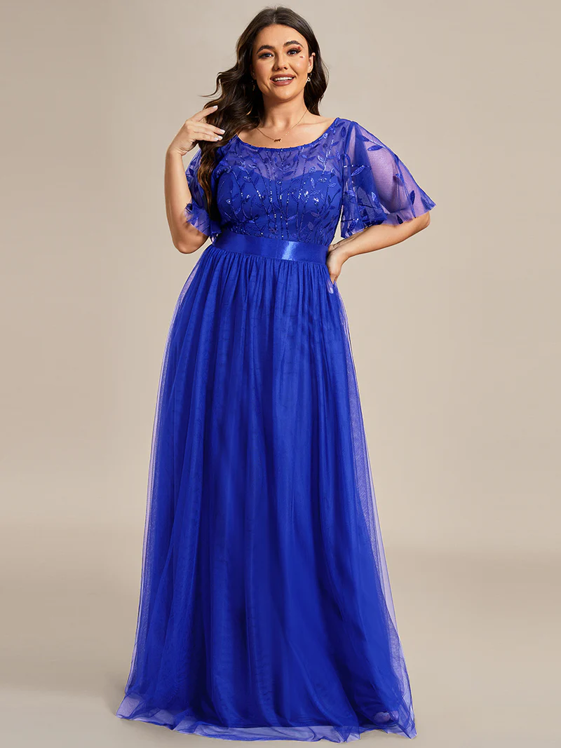 Paljetter och tyll plus size (0904-S) - 14