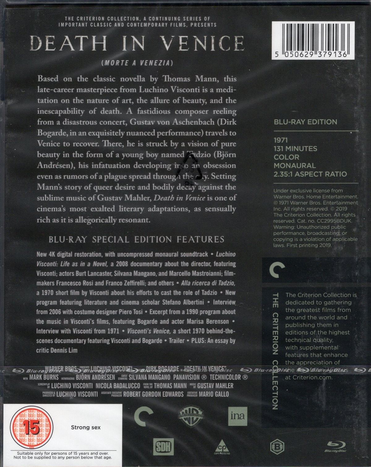 その他 Death in Venice (Criterion Collection) [DVD] Amazon.com: Death In Venice (1971) [The Criterion Collection