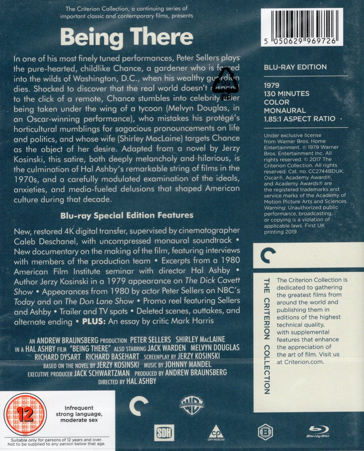 Being There (Criterion Collection) (ej svensk text) (Blu-ray) - 2