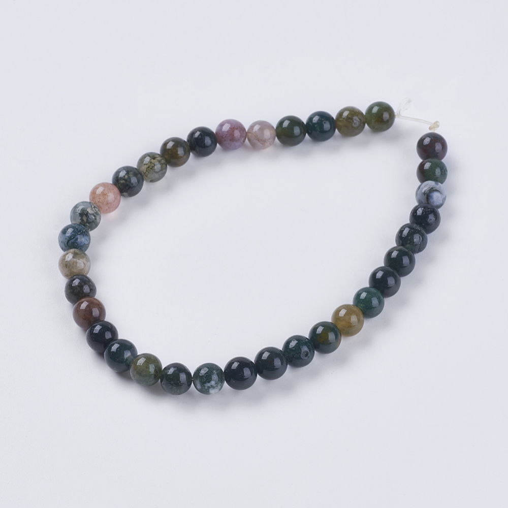 Semi Gems -  Indian agat, 4mm - 2