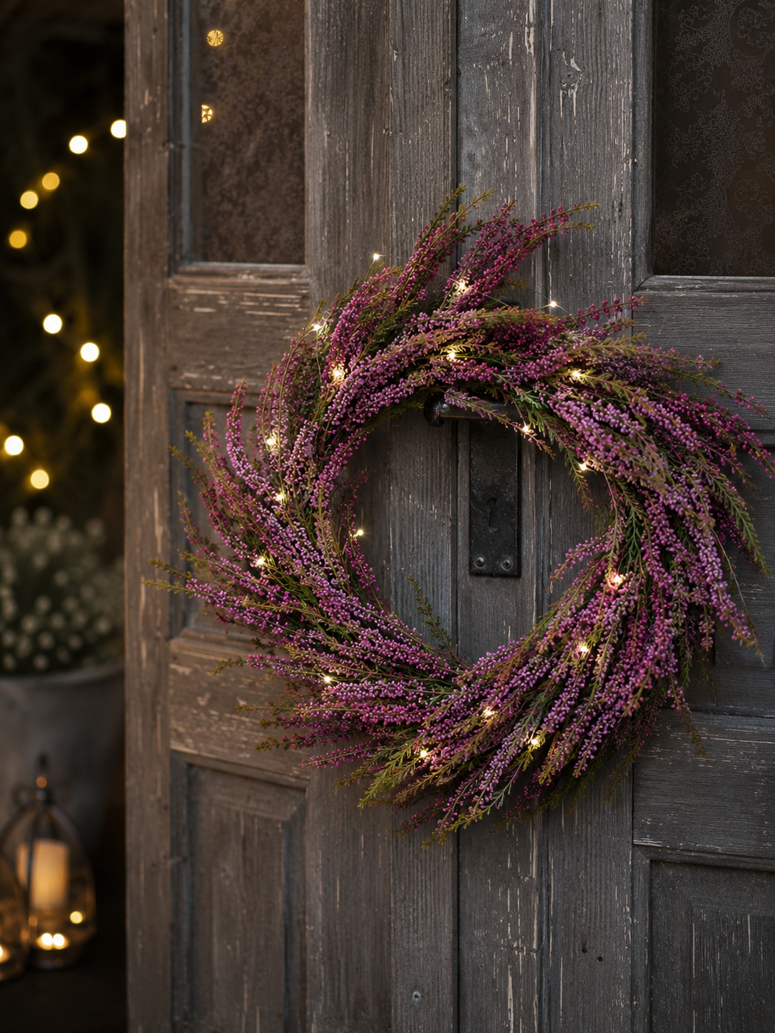 Wreath - Heather - Cerise - Ø 40 cm