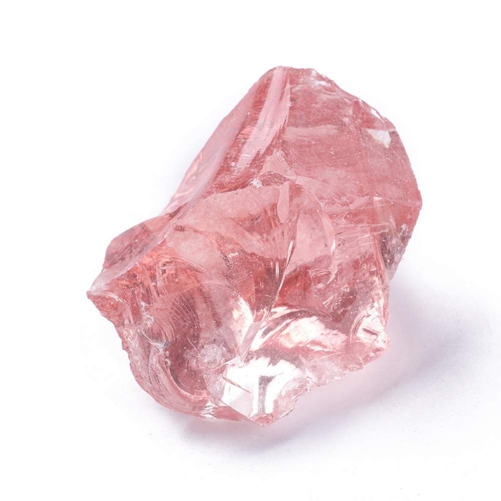 Semi Gemstone -  Cut Rose Quartz L - 3