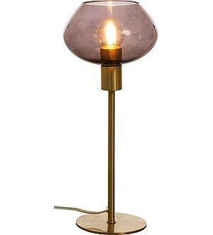 BELL bordlampa hög, matt mässing/rök - Aneta Lighting