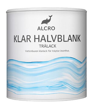Klar Trälack Halvblank 1L