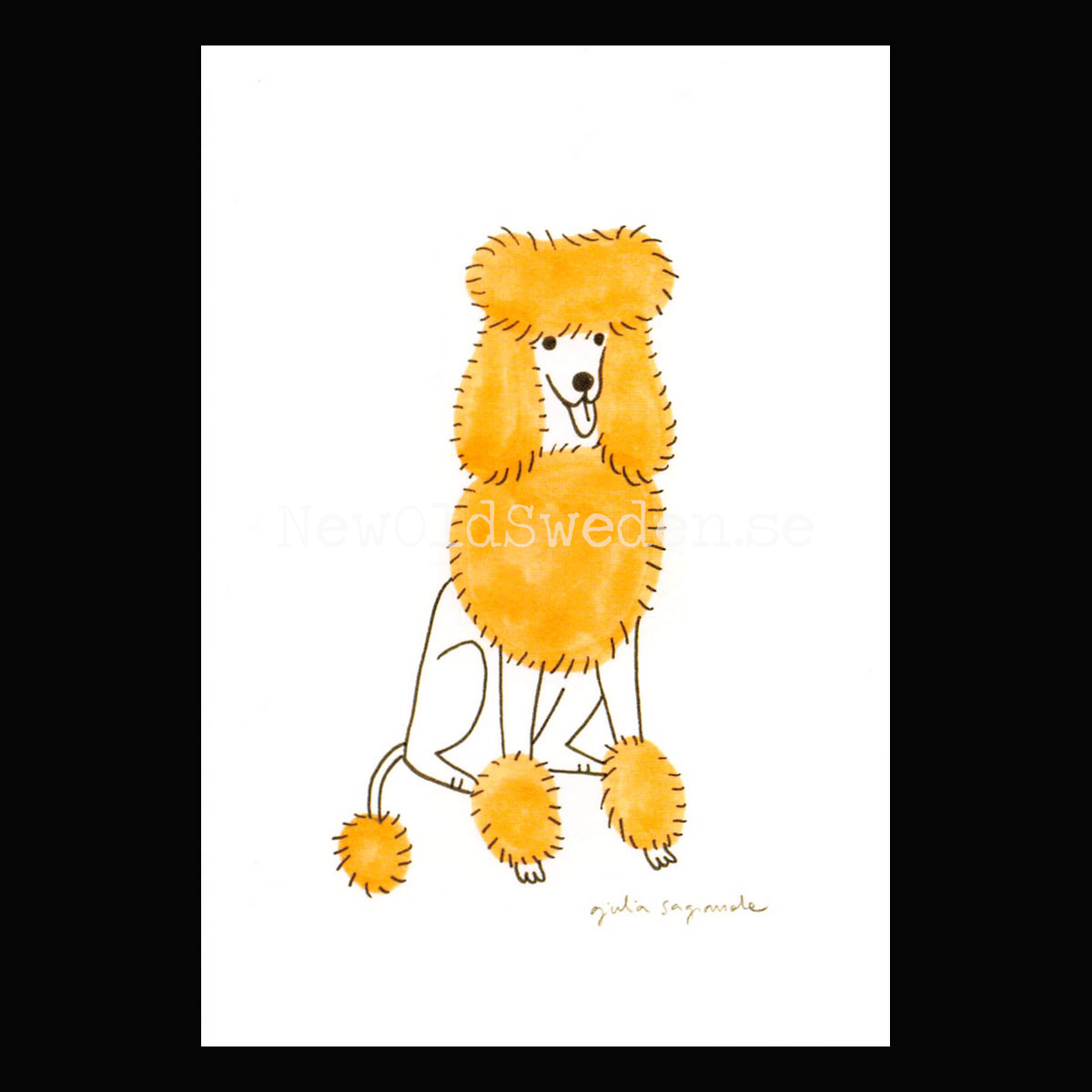 Poodle 2019 - Giulia Sagramola - Postcard A6 - 1607