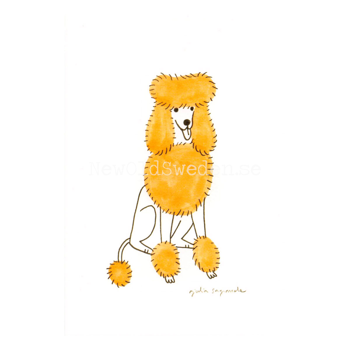 Poodle 2019 - Giulia Sagramola - Postcard A6 - 1607 - 2