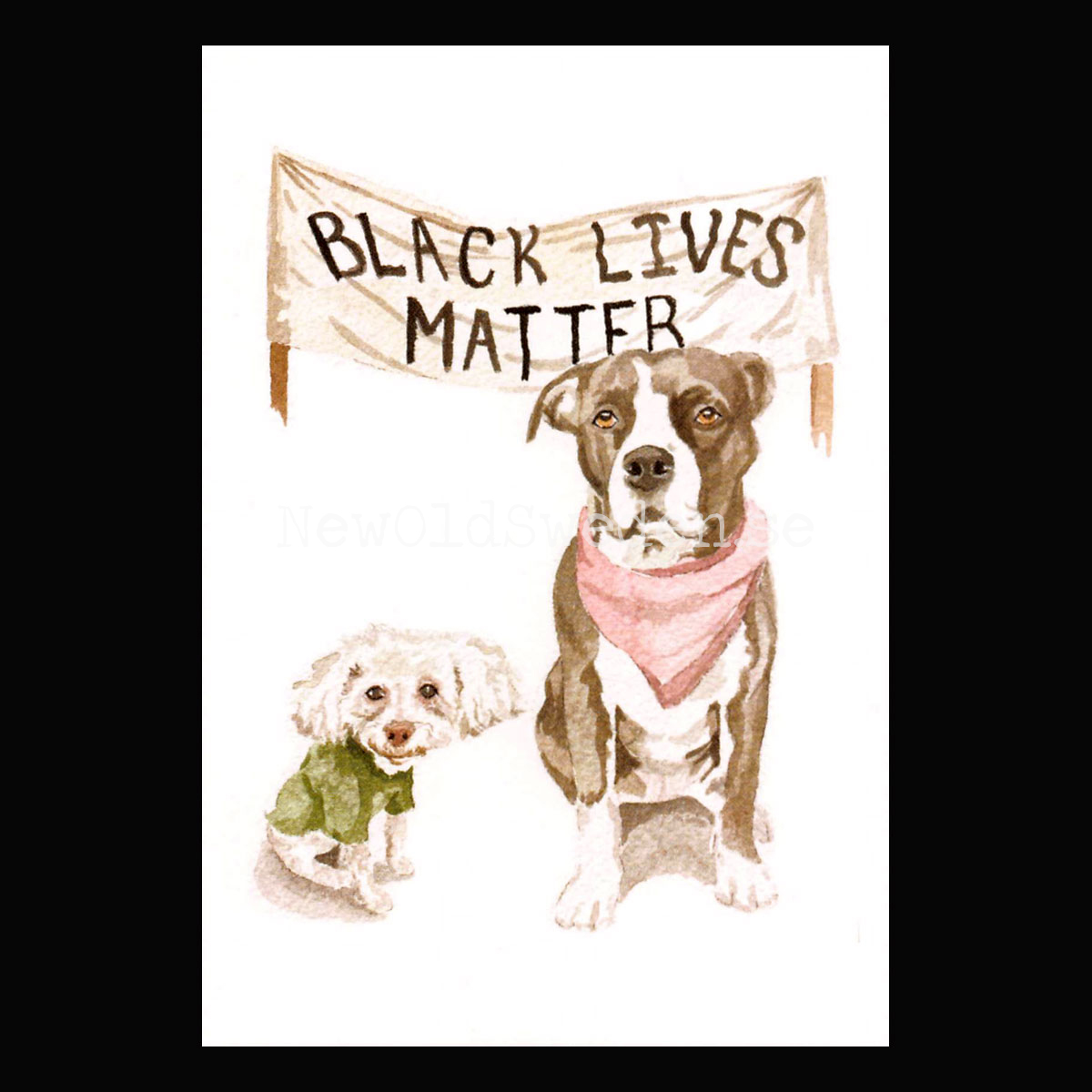 Black Lives Matter 2020 - Wallace May - Postcard A6 - 1607