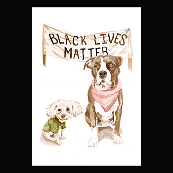 Black Lives Matter 2020 - Wallace May - Postcard A6 - 1607