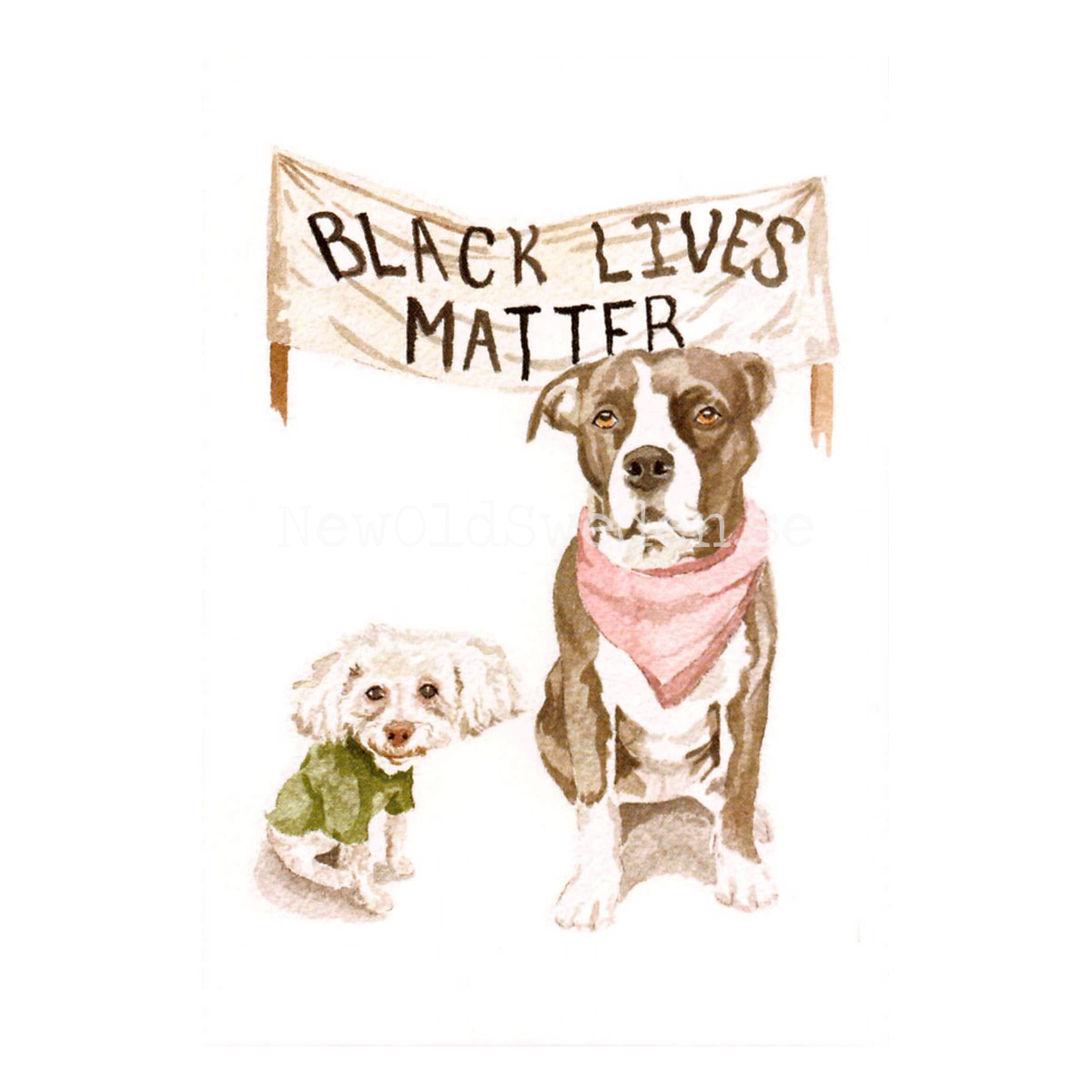 Black Lives Matter 2020 - Wallace May - Postcard A6 - 1607 - 2