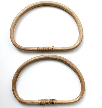 Väskhandtag i bambu ett par 19 cm breda x 13 cm