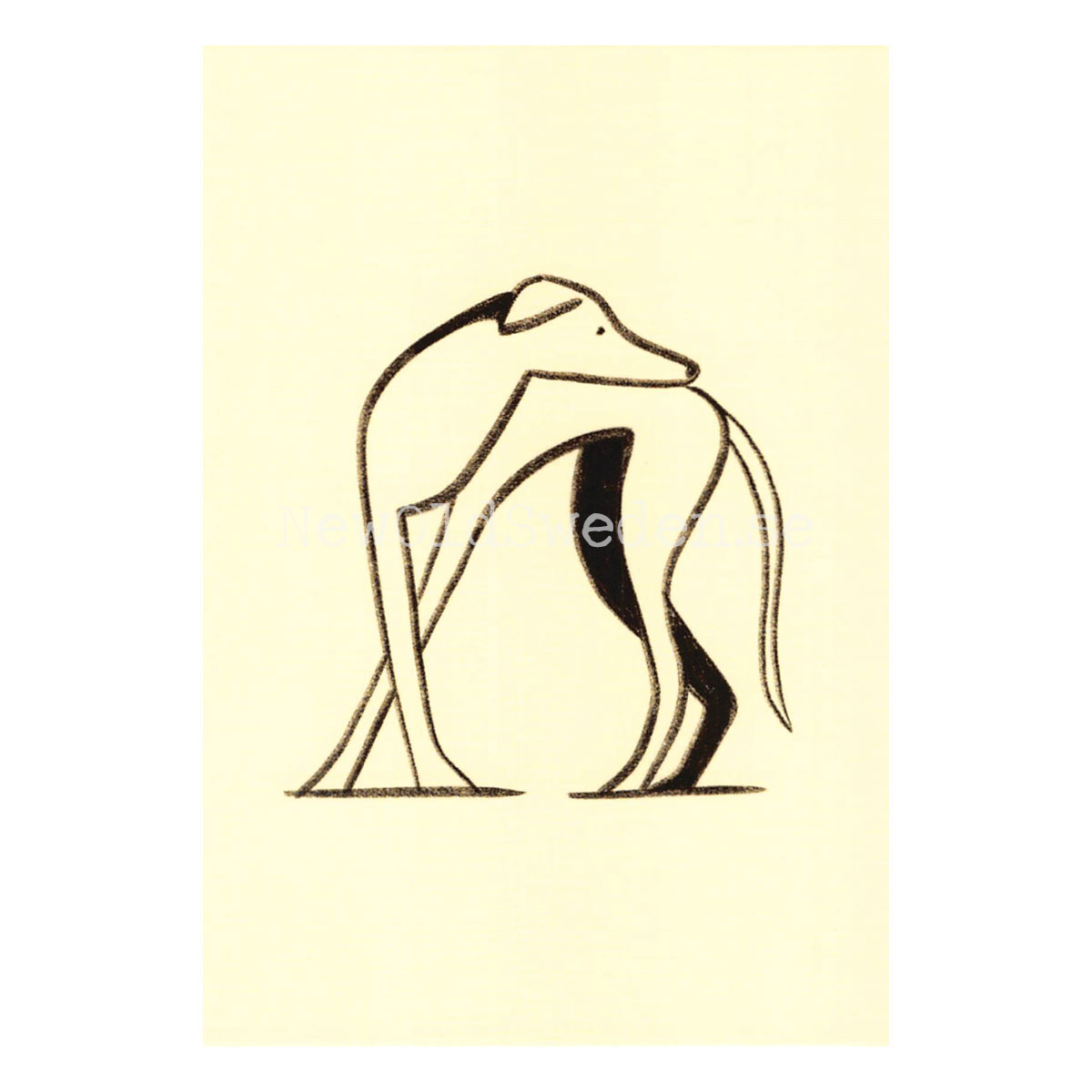 Lanky Greyhound 2020 - Timo Kuilder - Postcard A6 - 1607 - 2