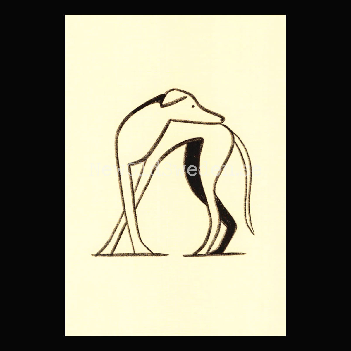 Lanky Greyhound 2020 - Timo Kuilder - Postcard A6 - 1607