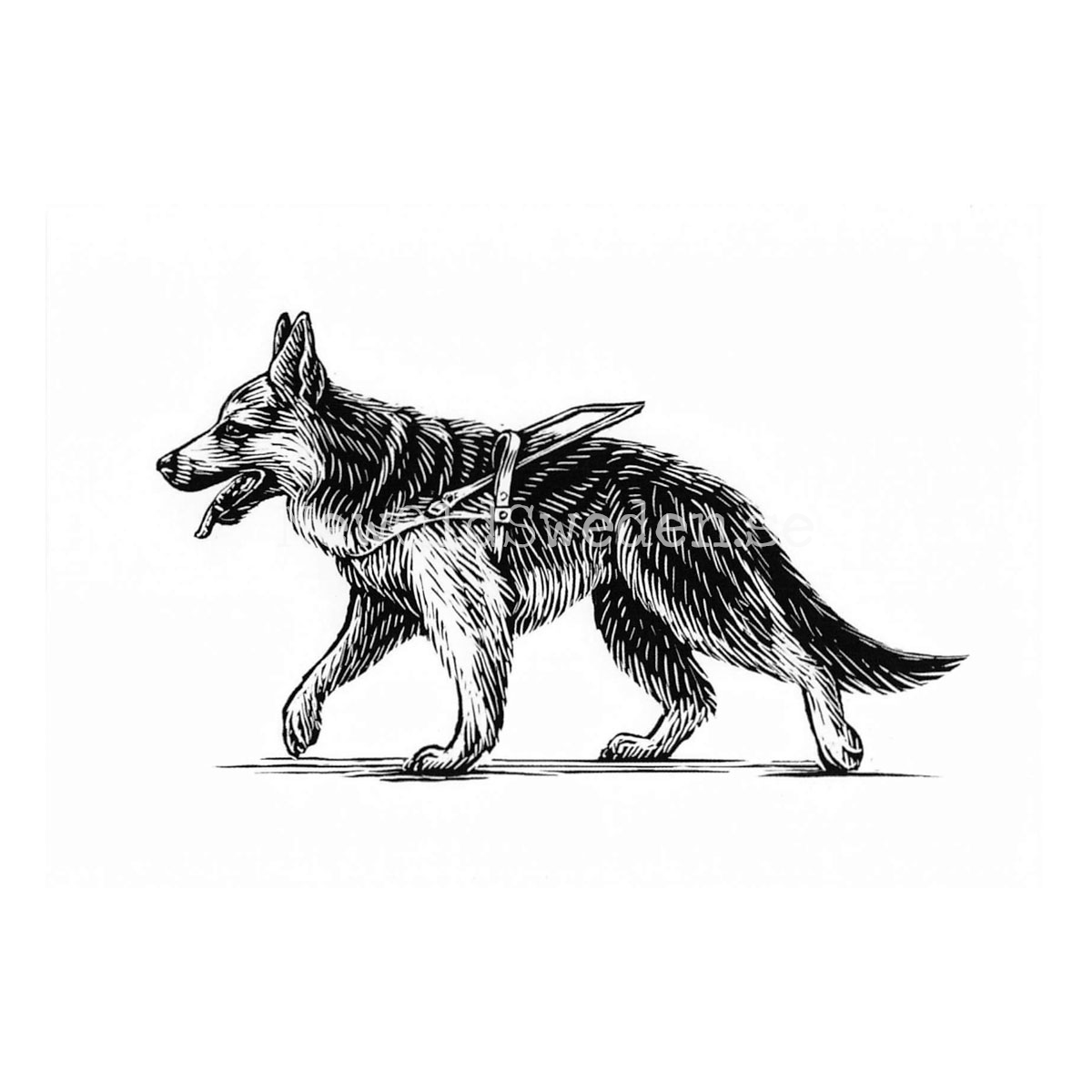 German Shepherd 2020 - Dylan Goldberger - Postcard A6 - 1607 - 2