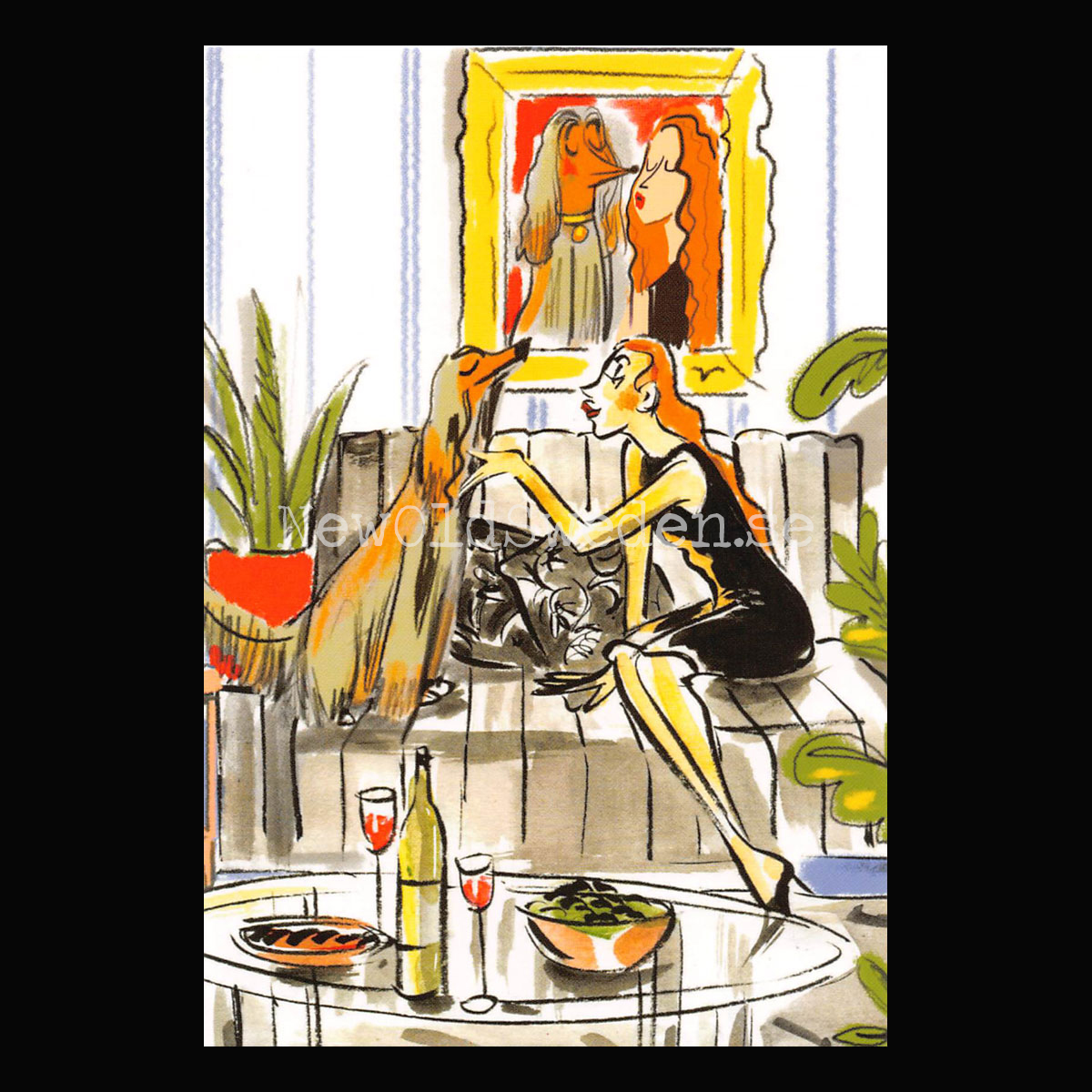 Sam and Peggy 2020 - Mokshini - Postcard A6 - 1607
