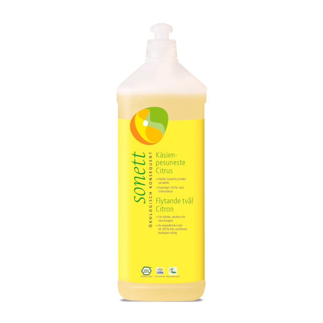 Flytande tvål Citron refill 1 liter, sonett