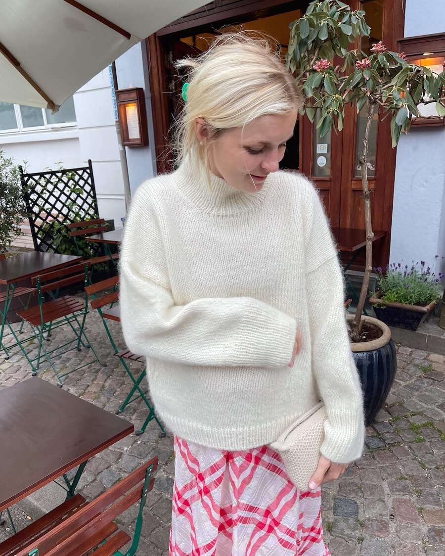 Weekend sweater Petite Knit stickmönster på tröja