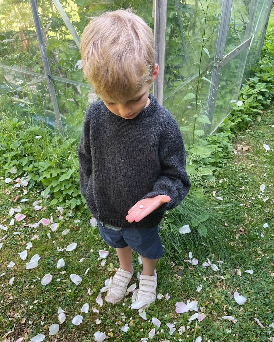 Hanstholm sweater junior Petite Knit stickmönster på junior