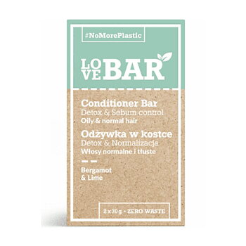 Balsamtvål/conditioner bar för oljigt & normalt hår Love Bar 2x30g
