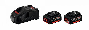 BATTERISET 18 V-LI 2X5,0AH M/LADDARE