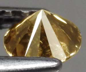 Diamante de champán genuino redondo de 3,8 mm de 0,25 ct raro - 2