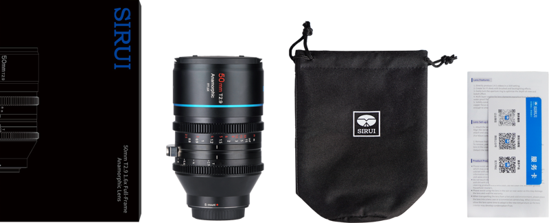 Sirui Venus 50mm T2.9 Full-frame Anamorphic 1.6x Lens - 5