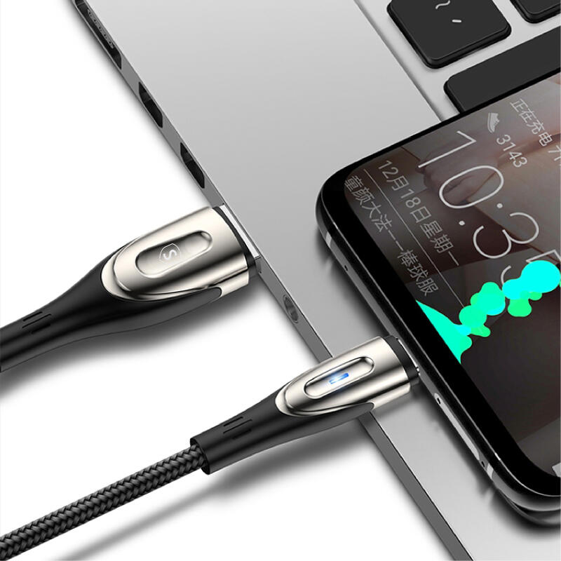 SiGN USB till USB-C Kabel, 2m, 3A - Svart - 2