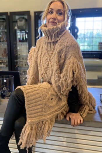 Nove Punto Nove - Simona Poncho Dusty Pink