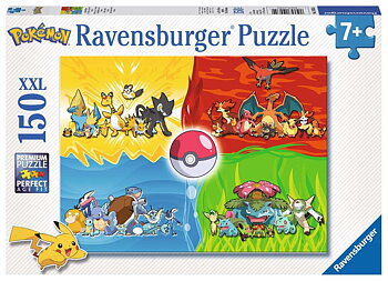 Different types of Pokemon 150 XXL Bitar Ravensburger