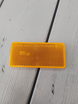Reflex gul 70x32mm självhäft
