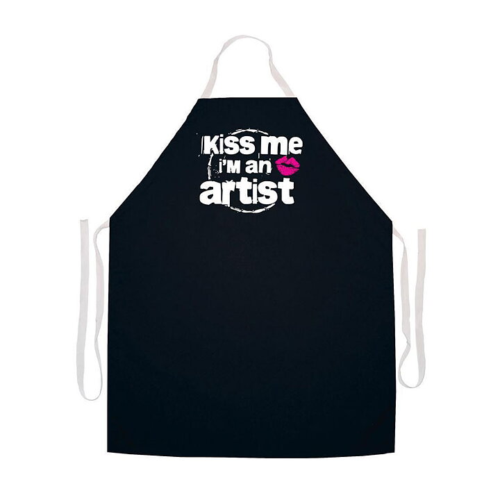 Attitude Aprons for Artists - Kiss Me