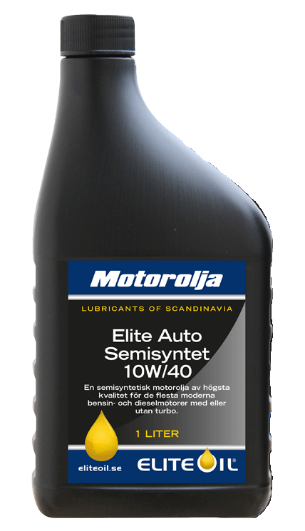 Elite 10W40 Delsyntetisk motorolja 1lit.