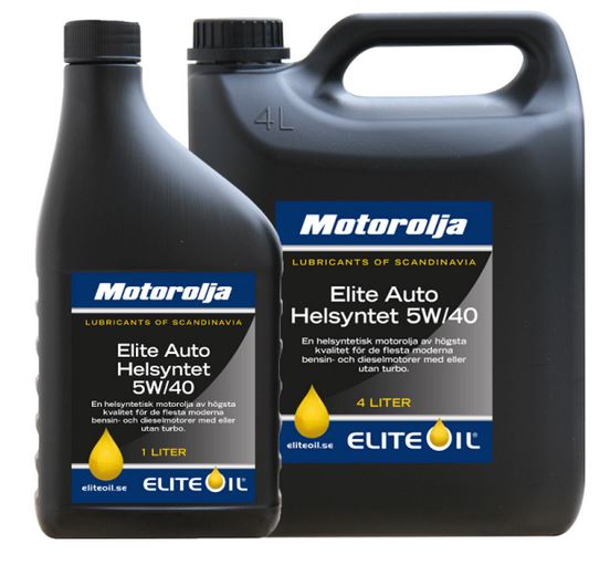 Elite 5W40 Helsyntetisk motorolja 1lit. - 2