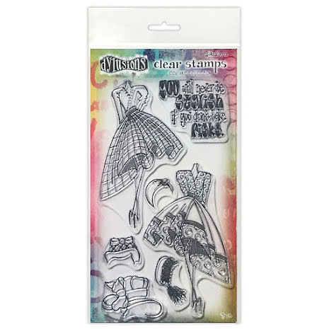 Dylusions Couture Stamp Set - Night At The Opera Duo