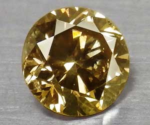 0.18ct rare 3.5mm round genuine natural champagne diamond - 3