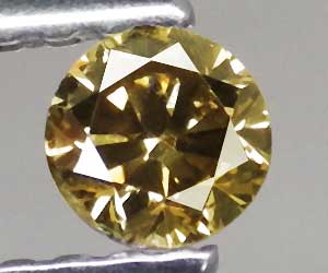 0.18ct rare 3.5mm round genuine natural champagne diamond