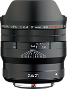Pentax HD D FA 21mm F/2.4 ED Limited DC WR Black