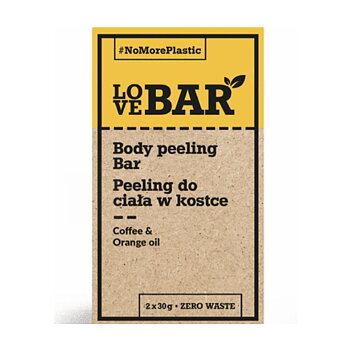 Kroppsskrubb Body Peeling bar med apelsin och kaffe från Love Bar