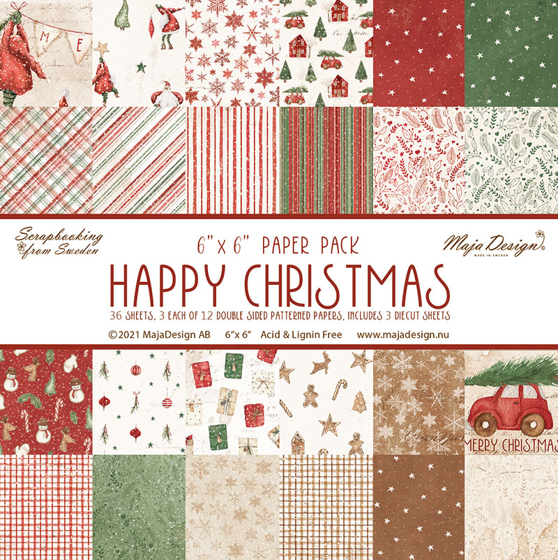 MAJA DESIGN -Happy Christmas - 6x6" Paper  Pack