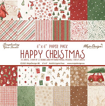 MAJA DESIGN -Happy Christmas - 6x6" paper Pack