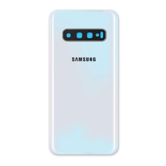 Samsung Galaxy S10 Baksida Med Tejp - Prism Vit