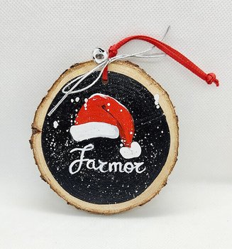 Julpynt Farmor-Farfar Handmålad trä 