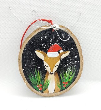 Julgranspynt Trä Rådjur Luva 