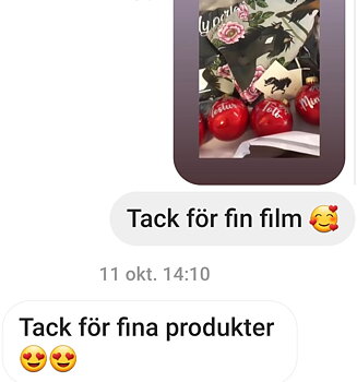  Tack för fina kommentarer &  film på instagram . Gläder oss att du gillar våra egna produter  