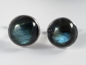 Cufflinks labradorite approx. 16,5mm 925-silver