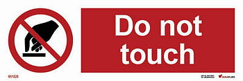Prohibition sign (PSS) "Do not touch" - IMPA 33.8548