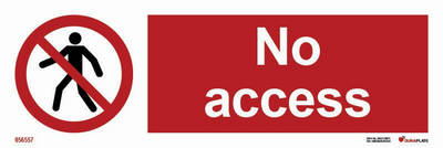 Förbudsskylt (PSS) "No access" - IMPA 33.8557