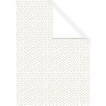Prickar i guld, 70x200cm, Omslagspapper, Rayher