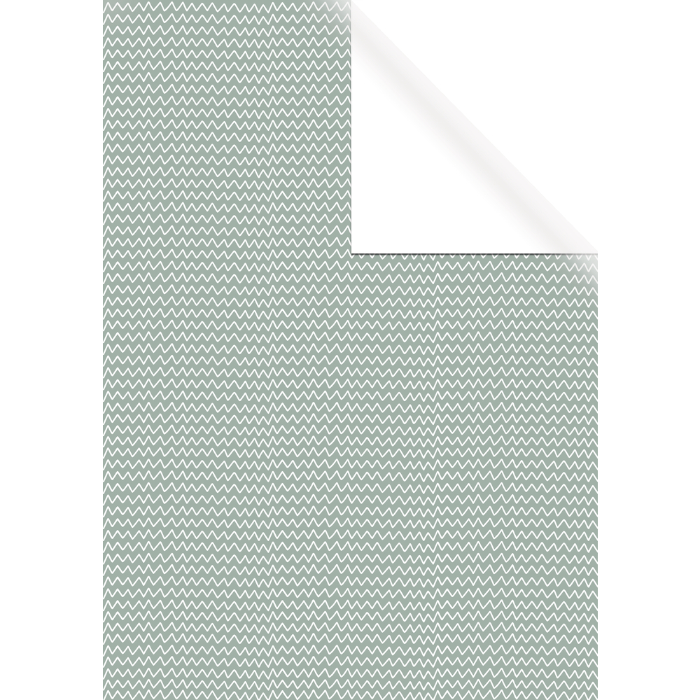 Grön med sicksack, 70x200cm, Omslagspapper, Rayher - 2